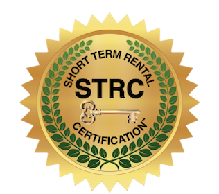 Seal stating "Short-term rental certification"